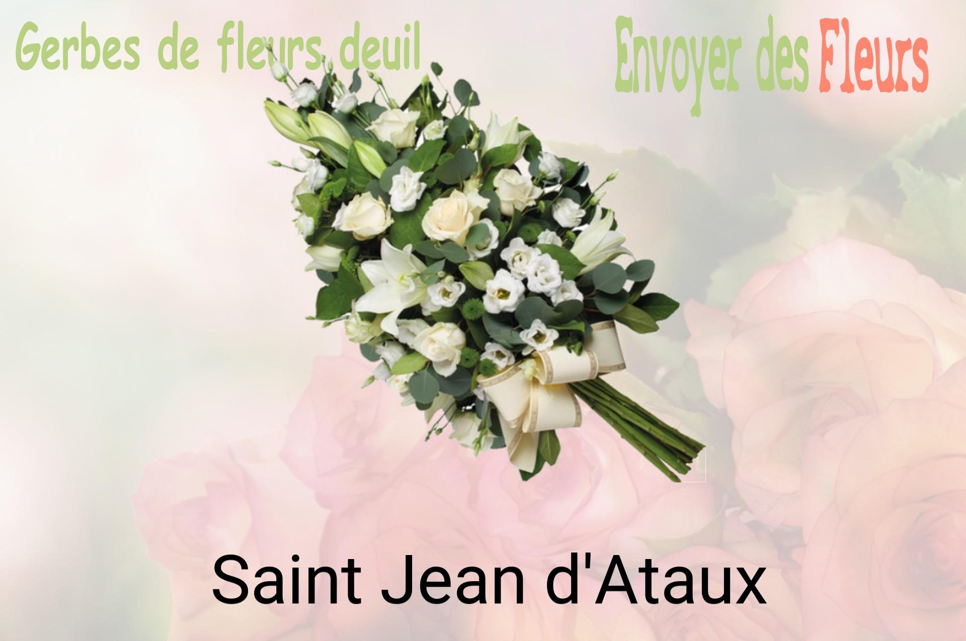 Gerbe de fleurs de deuil livrée à Saint-Jean-d'Ataux